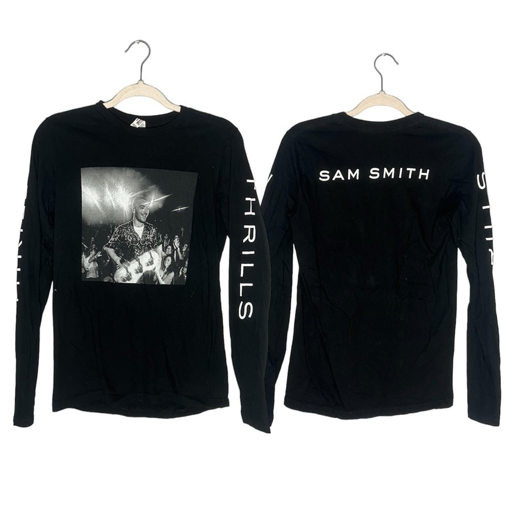 Alstyle Sam Smith Thrills Graphic Band Tee Long Sleeve Small